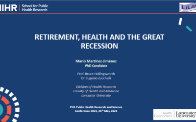 Retirement, health and the Great Recession